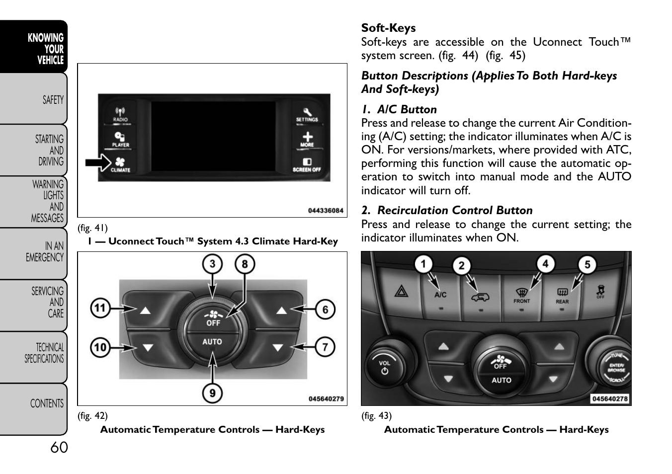 FIAT Freemont User Manual | Page 66 / 332