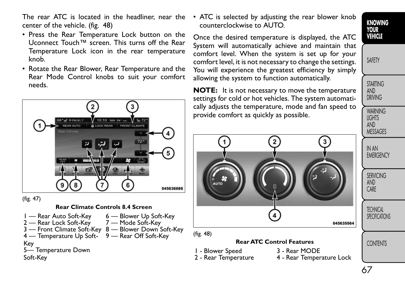 FIAT Freemont User Manual | Page 73 / 332