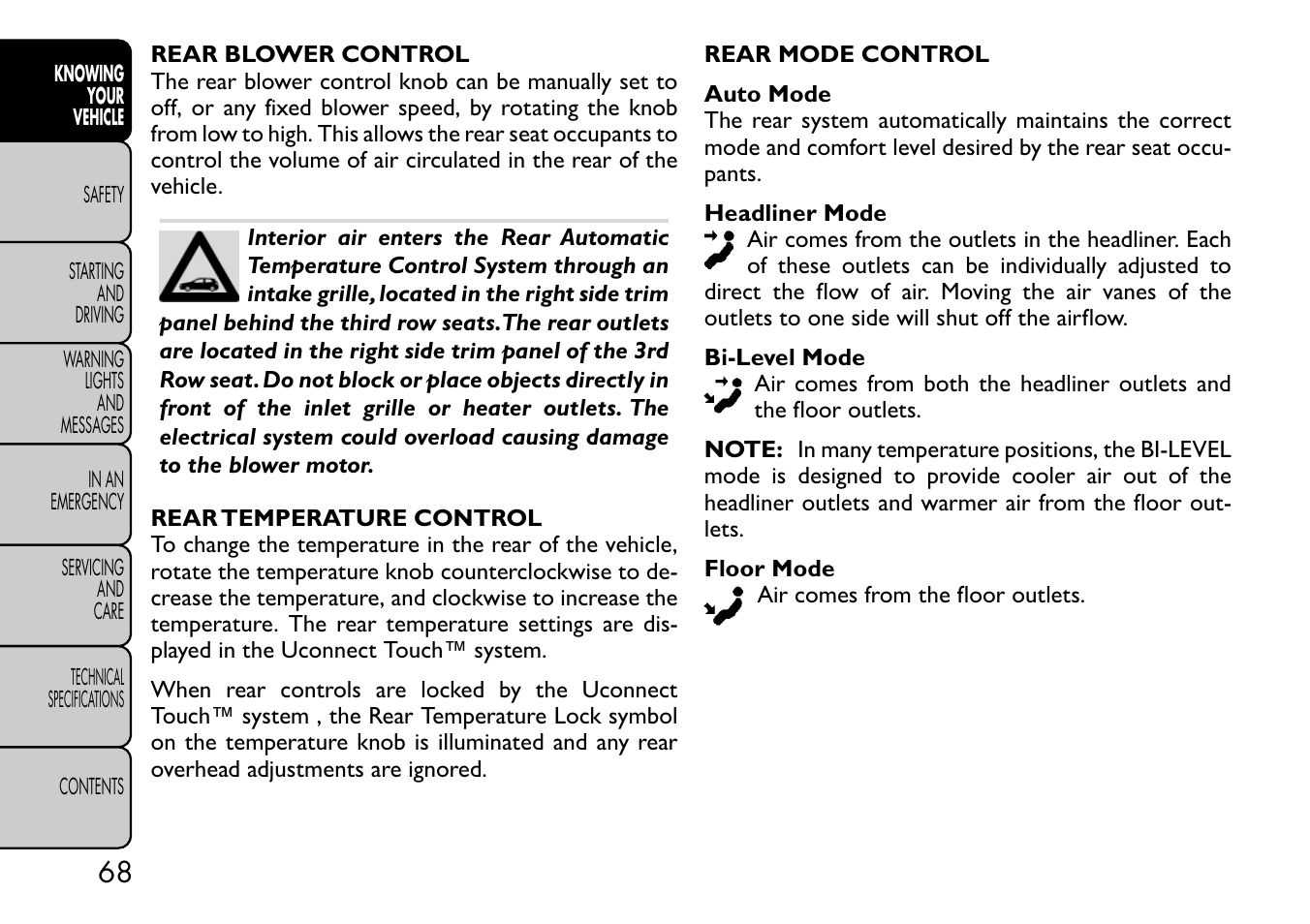 FIAT Freemont User Manual | Page 74 / 332