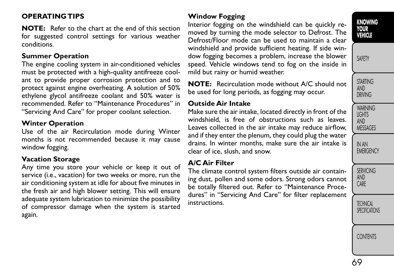 FIAT Freemont User Manual | Page 75 / 332