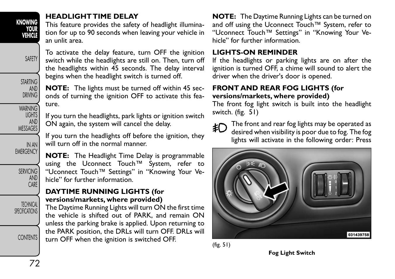 FIAT Freemont User Manual | Page 78 / 332