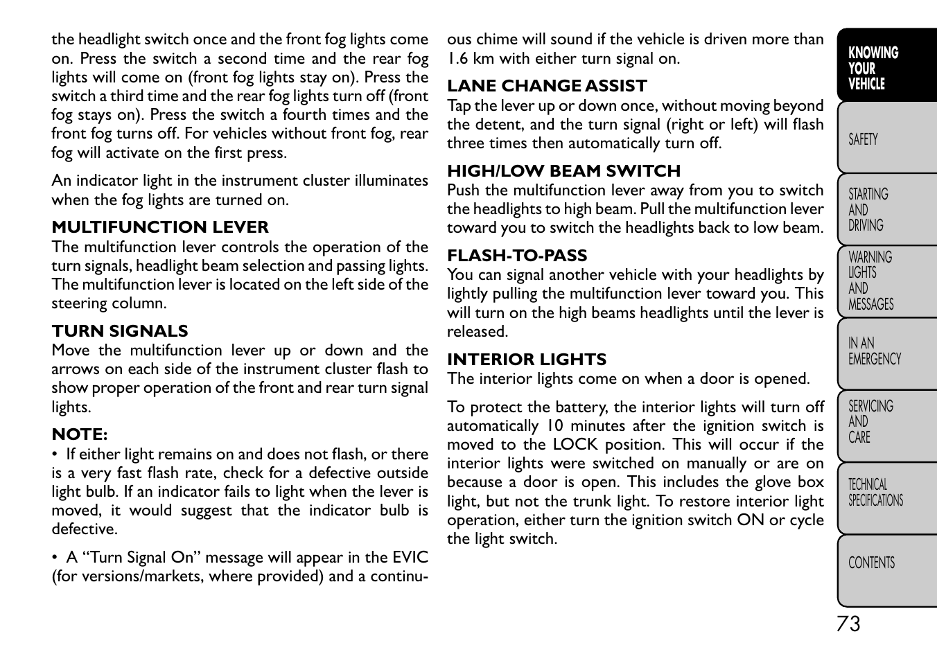 FIAT Freemont User Manual | Page 79 / 332