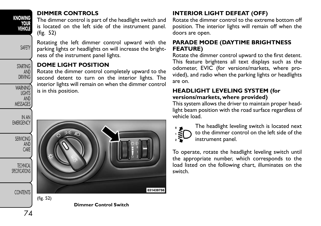 FIAT Freemont User Manual | Page 80 / 332