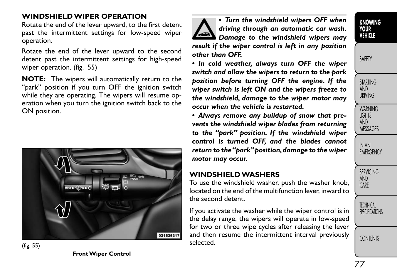 FIAT Freemont User Manual | Page 83 / 332