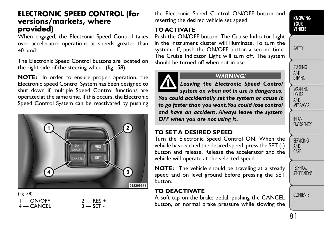 FIAT Freemont User Manual | Page 87 / 332