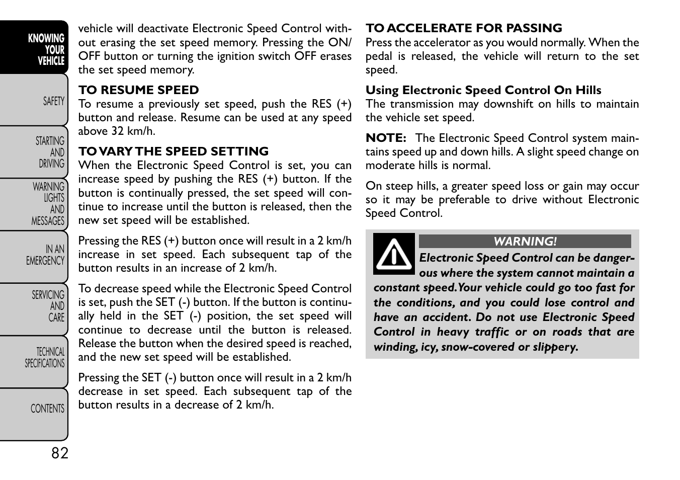 FIAT Freemont User Manual | Page 88 / 332