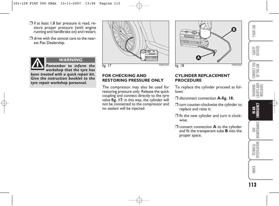 FIAT 500 User Manual | Page 114 / 178