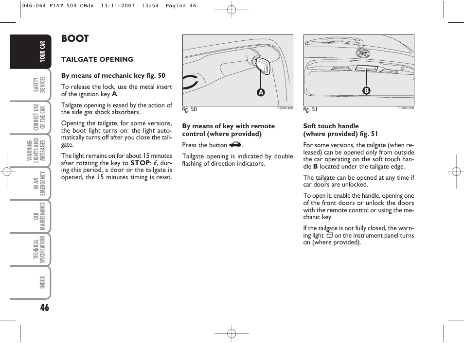 Boot | FIAT 500 User Manual | Page 47 / 178