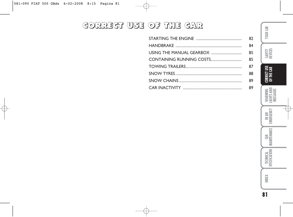 FIAT 500 User Manual | Page 82 / 178