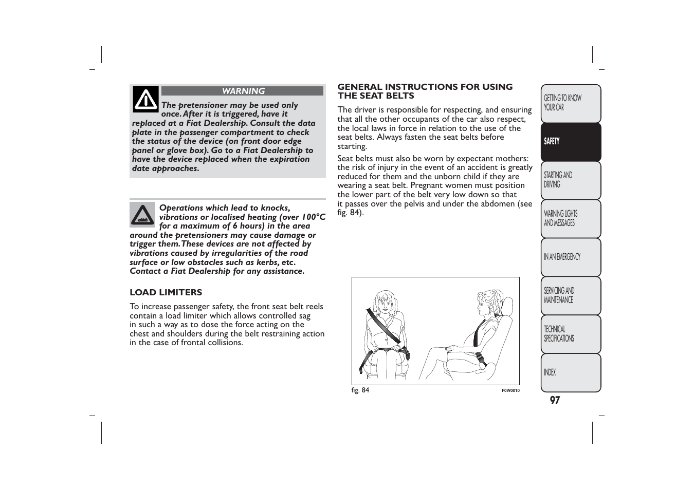 FIAT Panda User Manual | Page 101 / 268