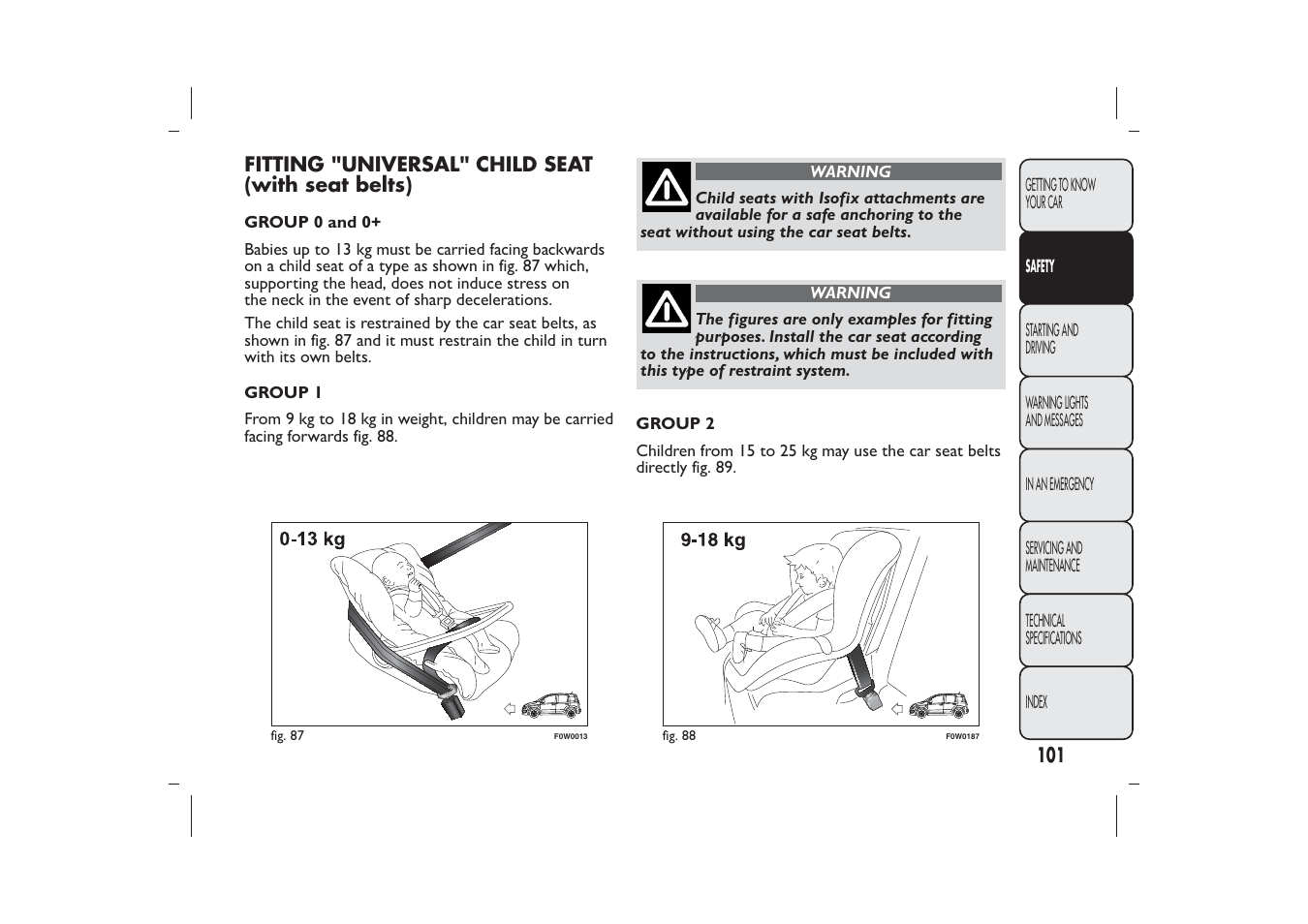 FIAT Panda User Manual | Page 105 / 268