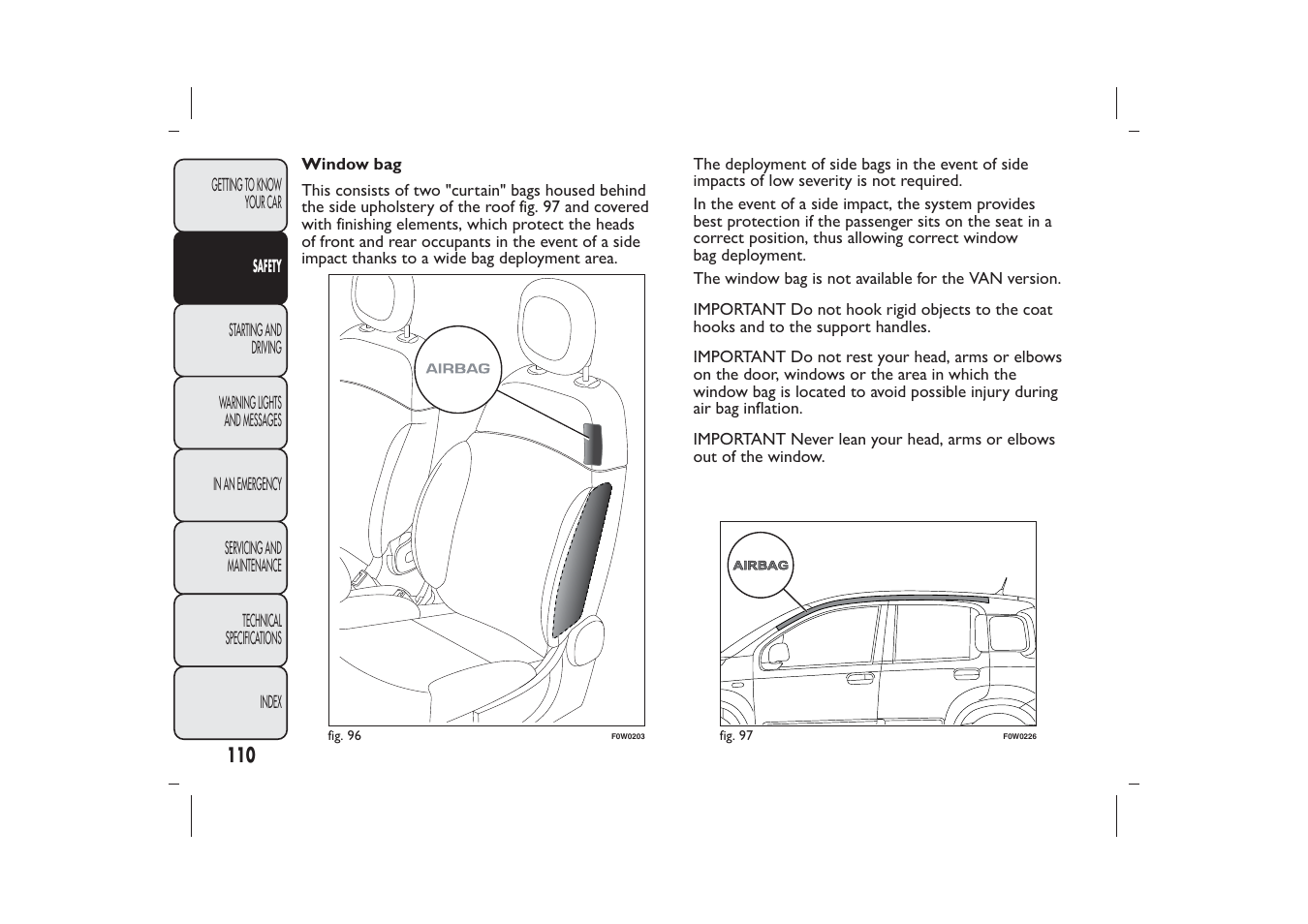 FIAT Panda User Manual | Page 114 / 268