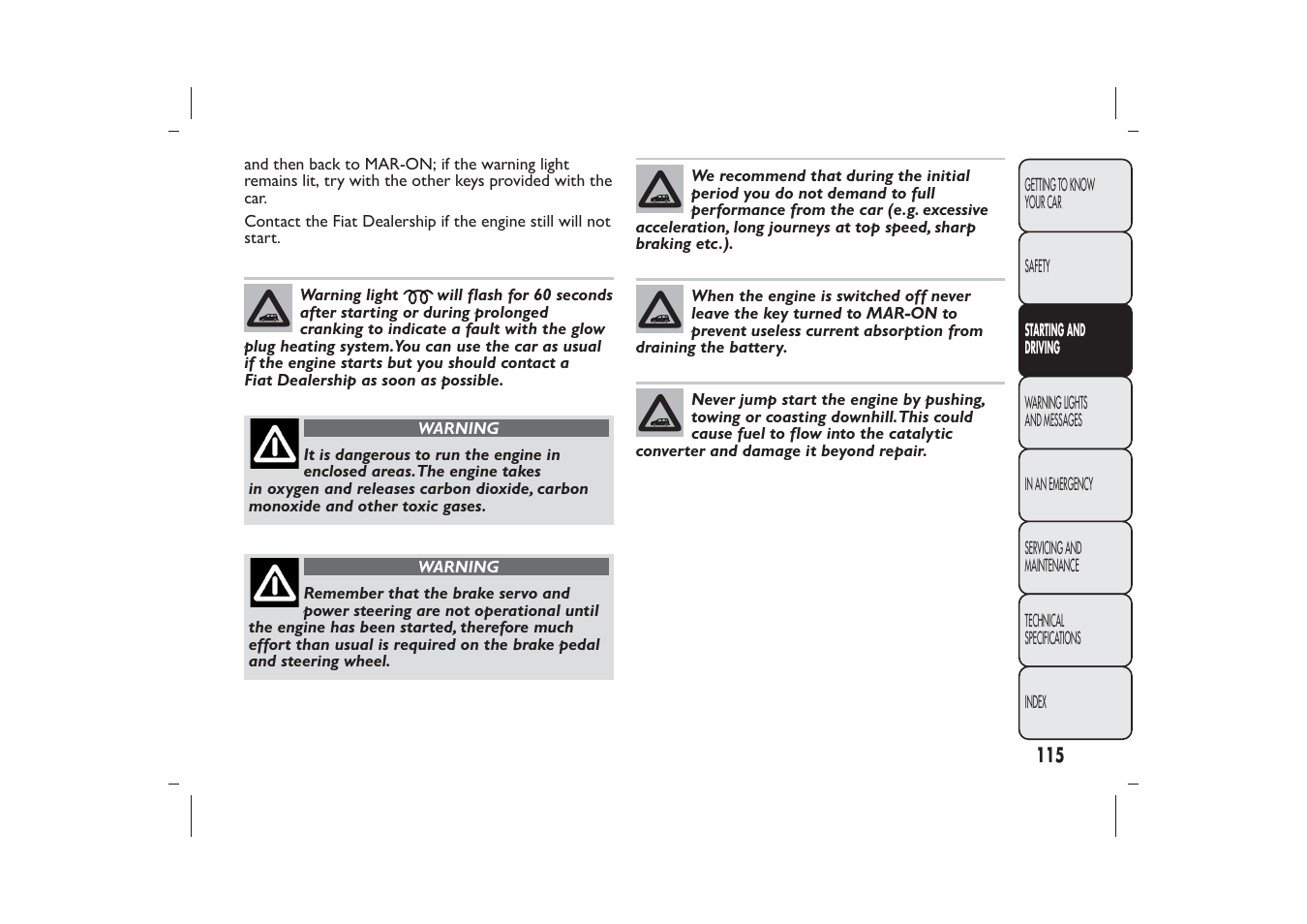 FIAT Panda User Manual | Page 119 / 268