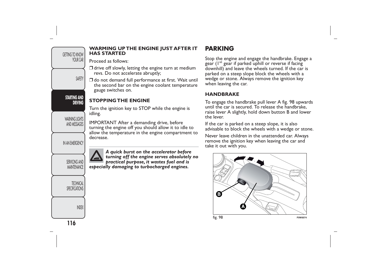 FIAT Panda User Manual | Page 120 / 268