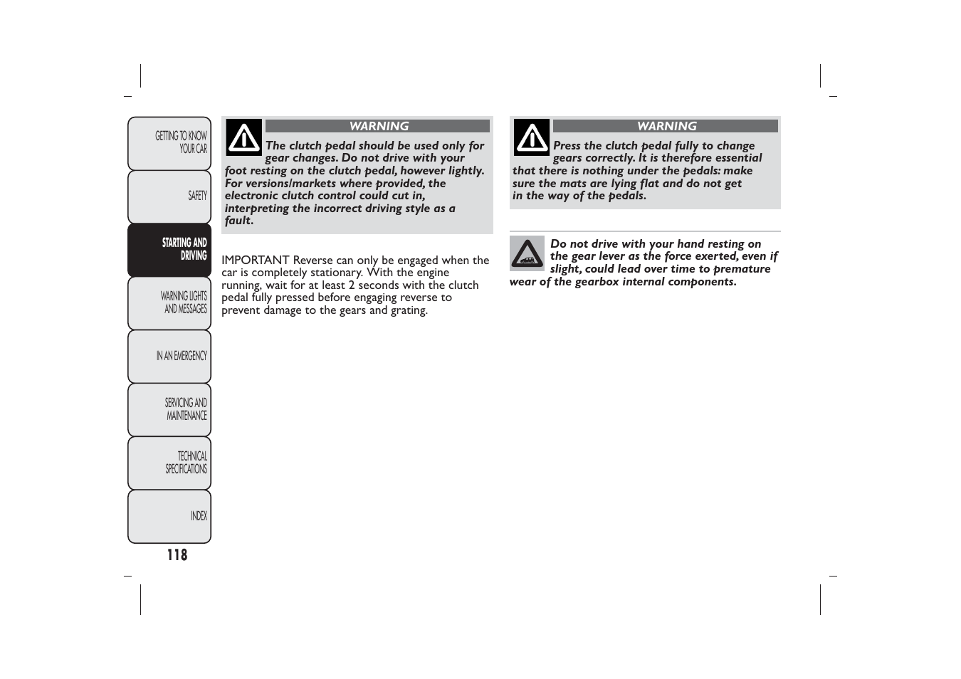 FIAT Panda User Manual | Page 122 / 268