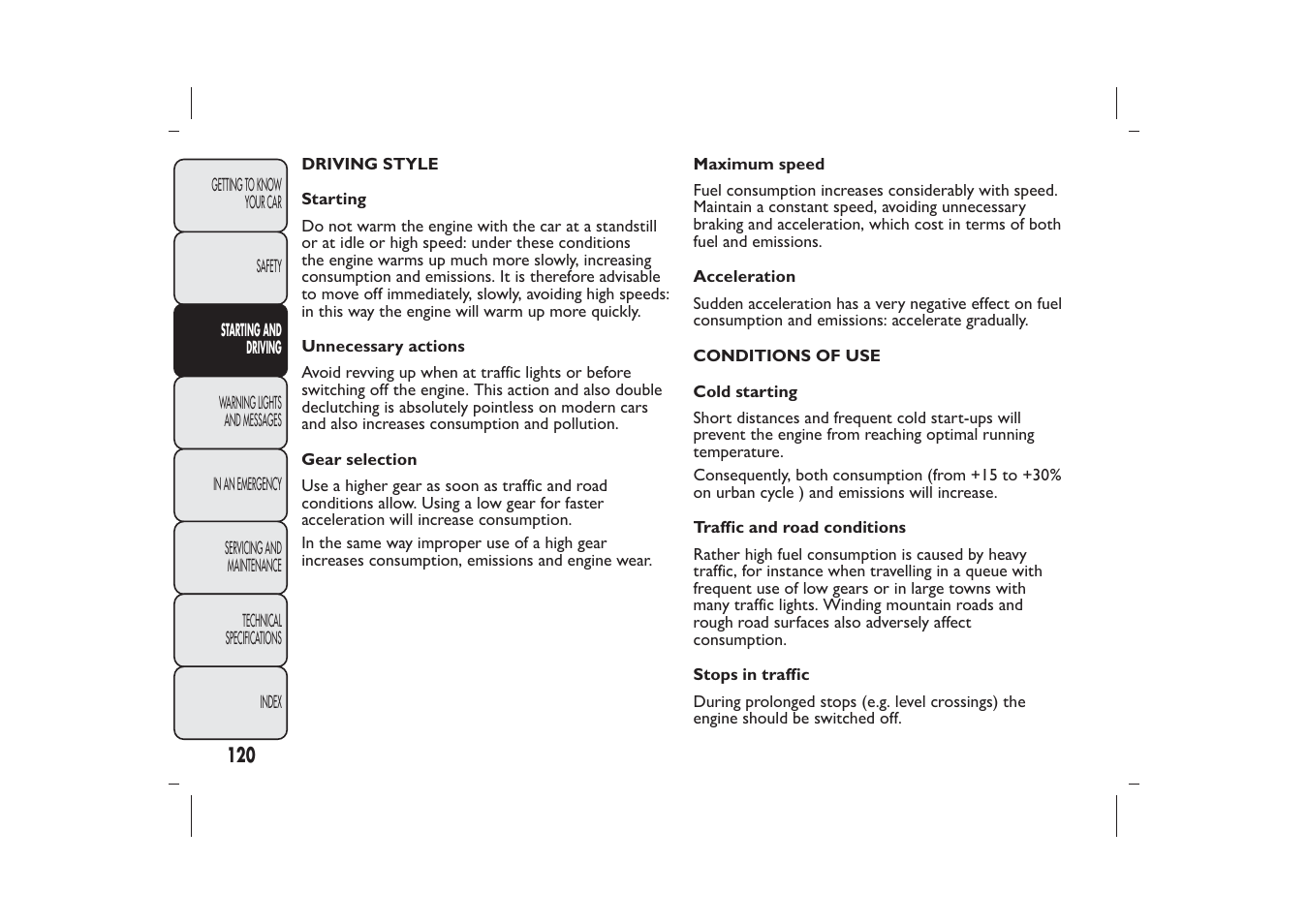 FIAT Panda User Manual | Page 124 / 268