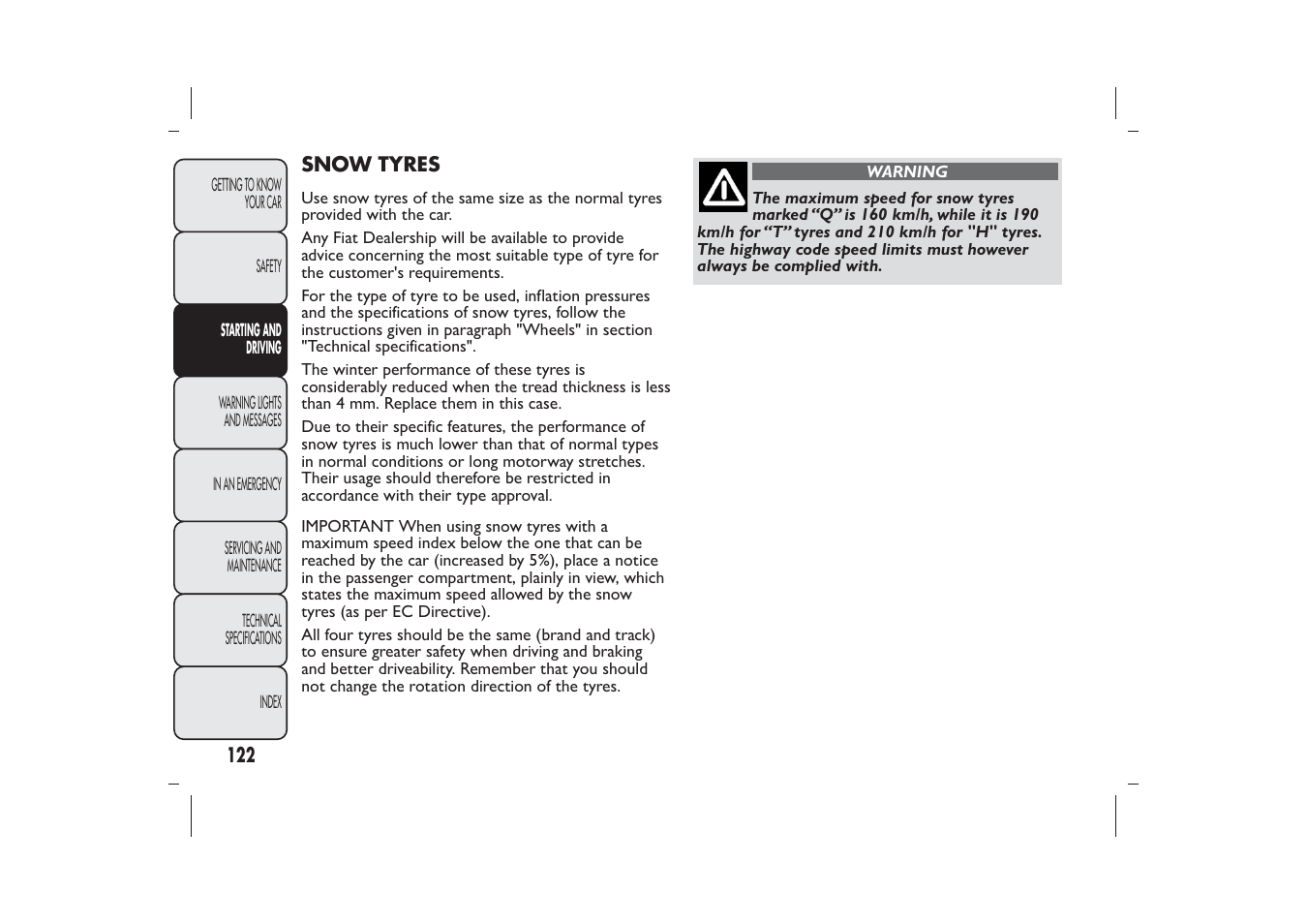 FIAT Panda User Manual | Page 126 / 268