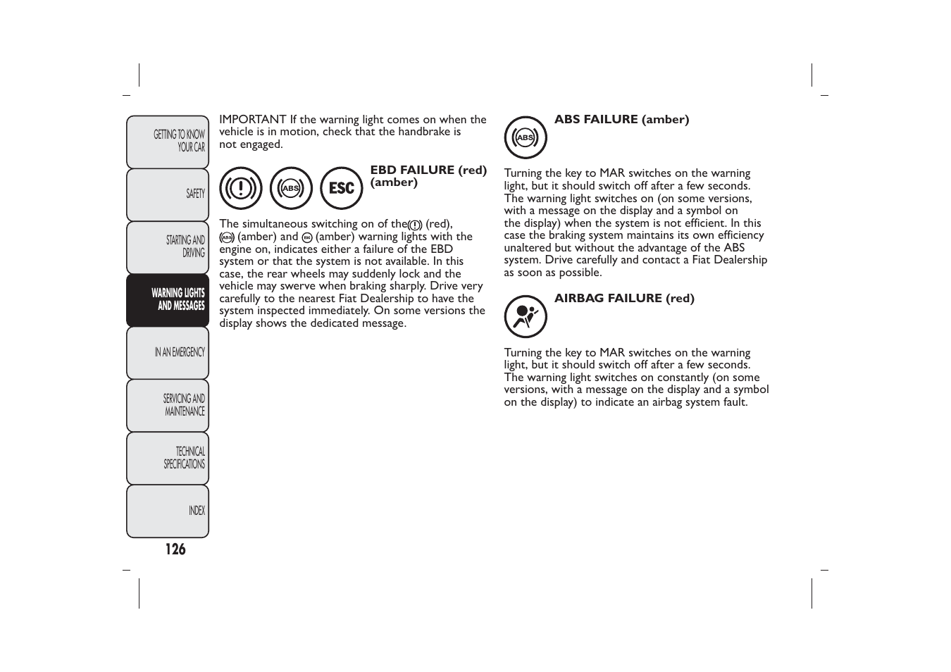 FIAT Panda User Manual | Page 130 / 268