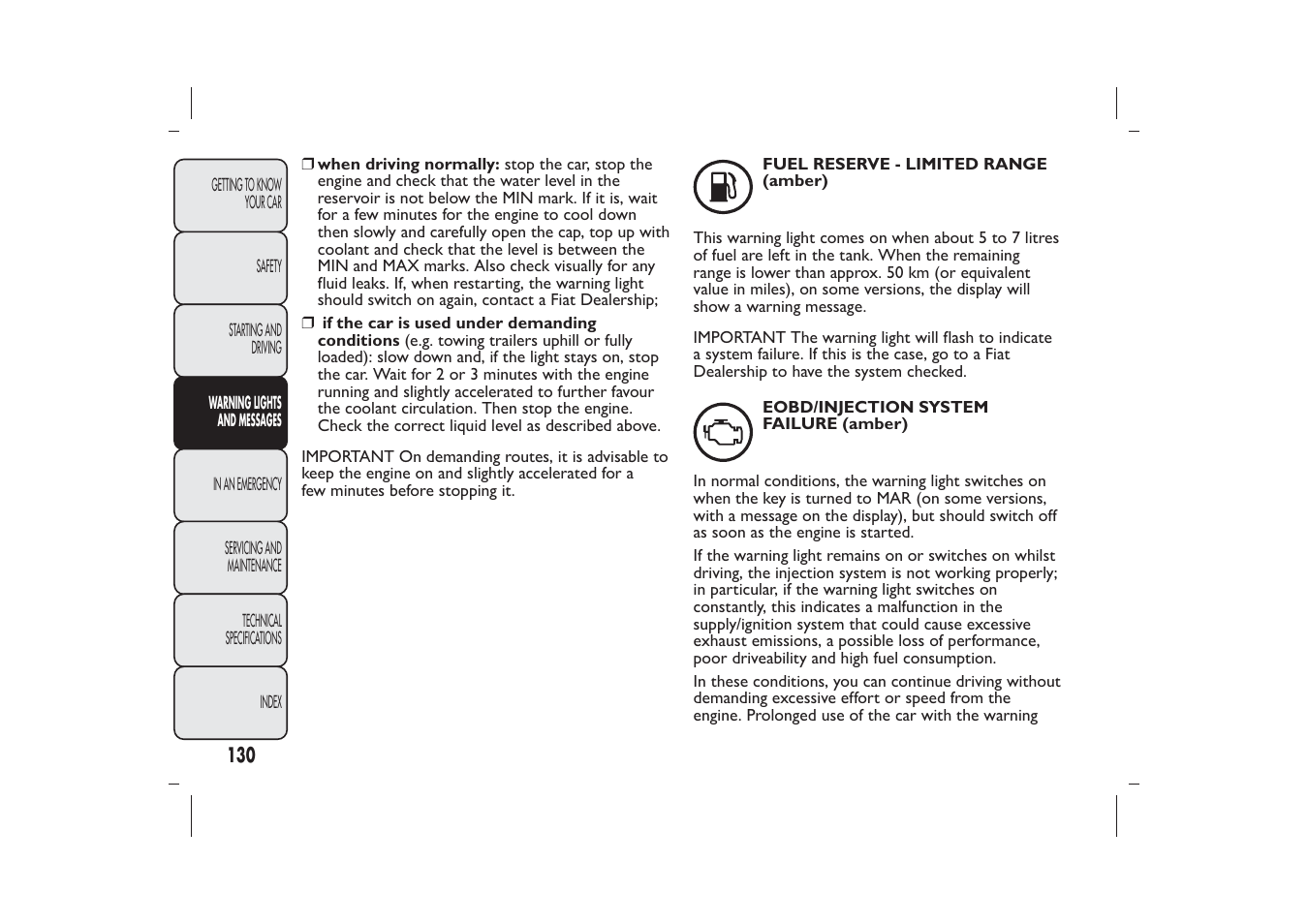 FIAT Panda User Manual | Page 134 / 268