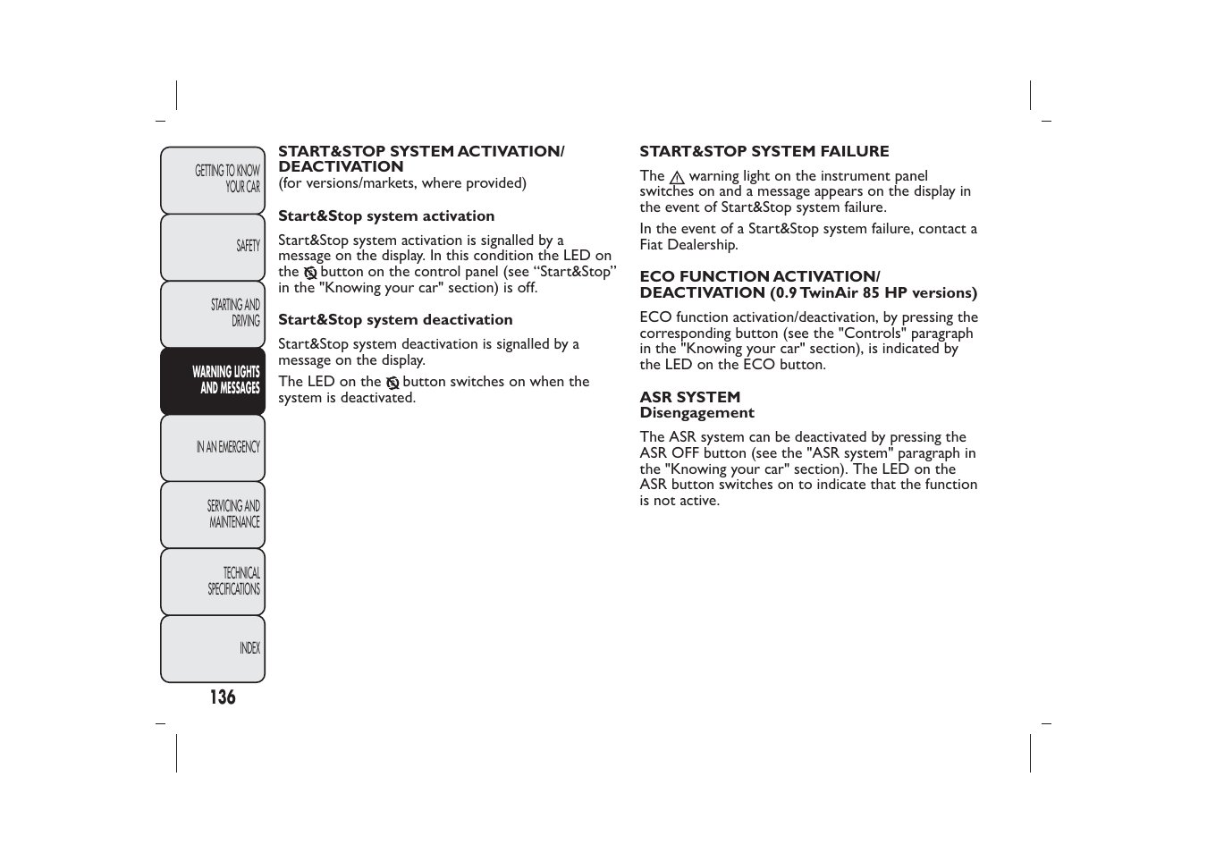 FIAT Panda User Manual | Page 140 / 268