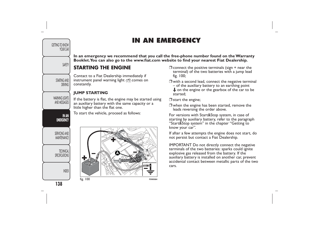 FIAT Panda User Manual | Page 142 / 268