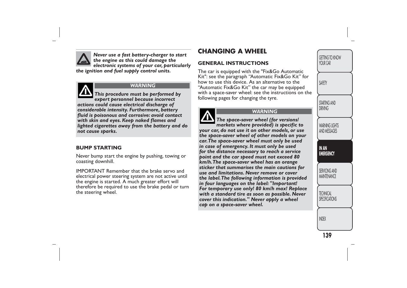 FIAT Panda User Manual | Page 143 / 268