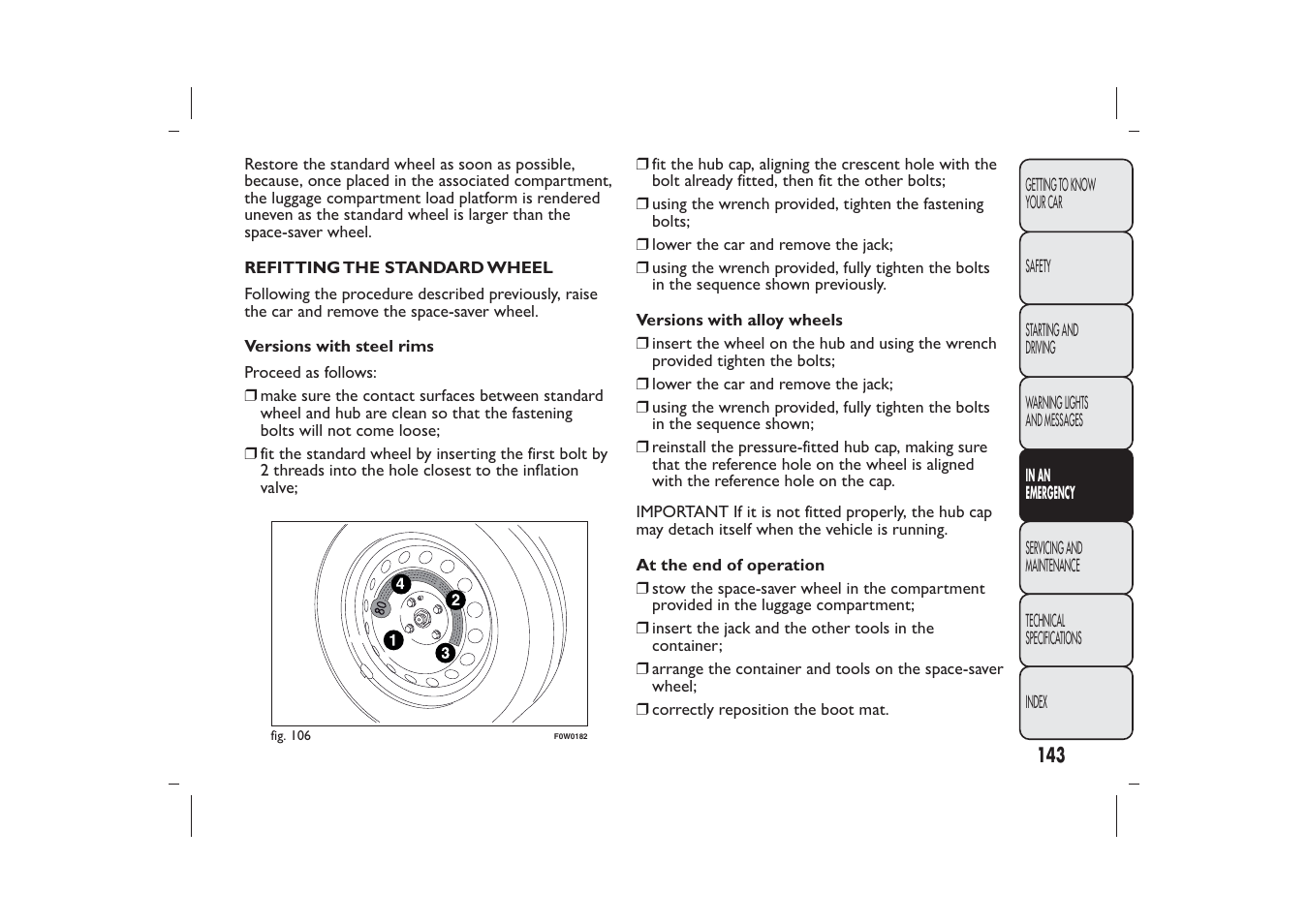 FIAT Panda User Manual | Page 147 / 268