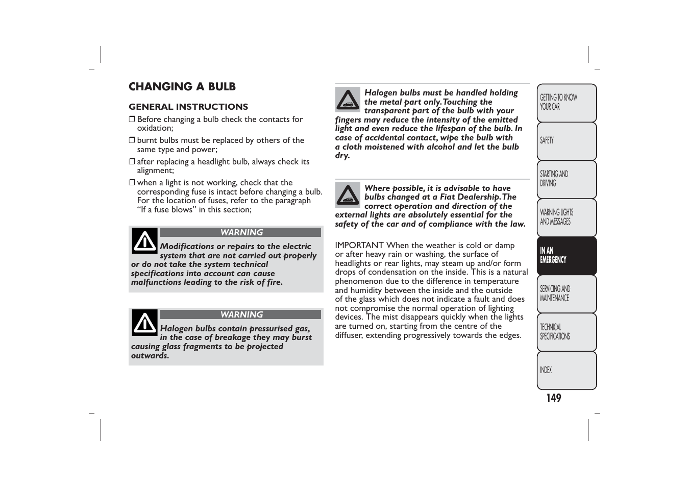 FIAT Panda User Manual | Page 153 / 268