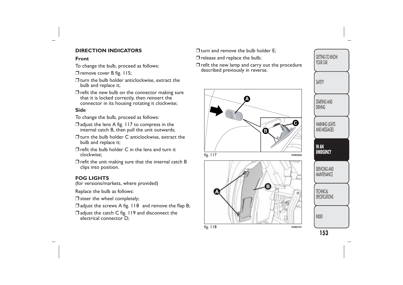 FIAT Panda User Manual | Page 157 / 268