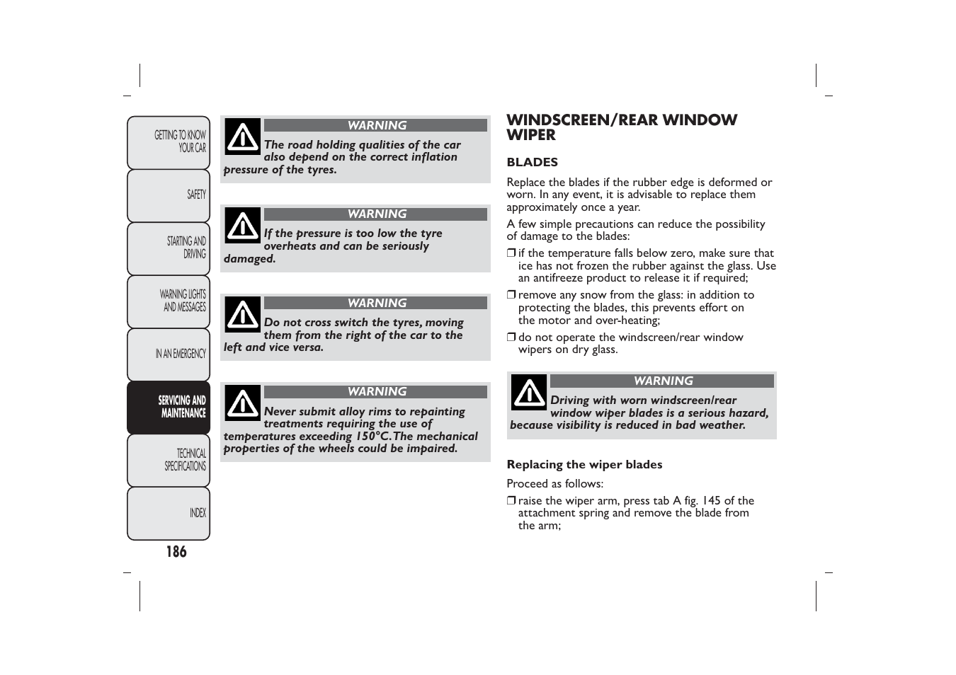 FIAT Panda User Manual | Page 190 / 268