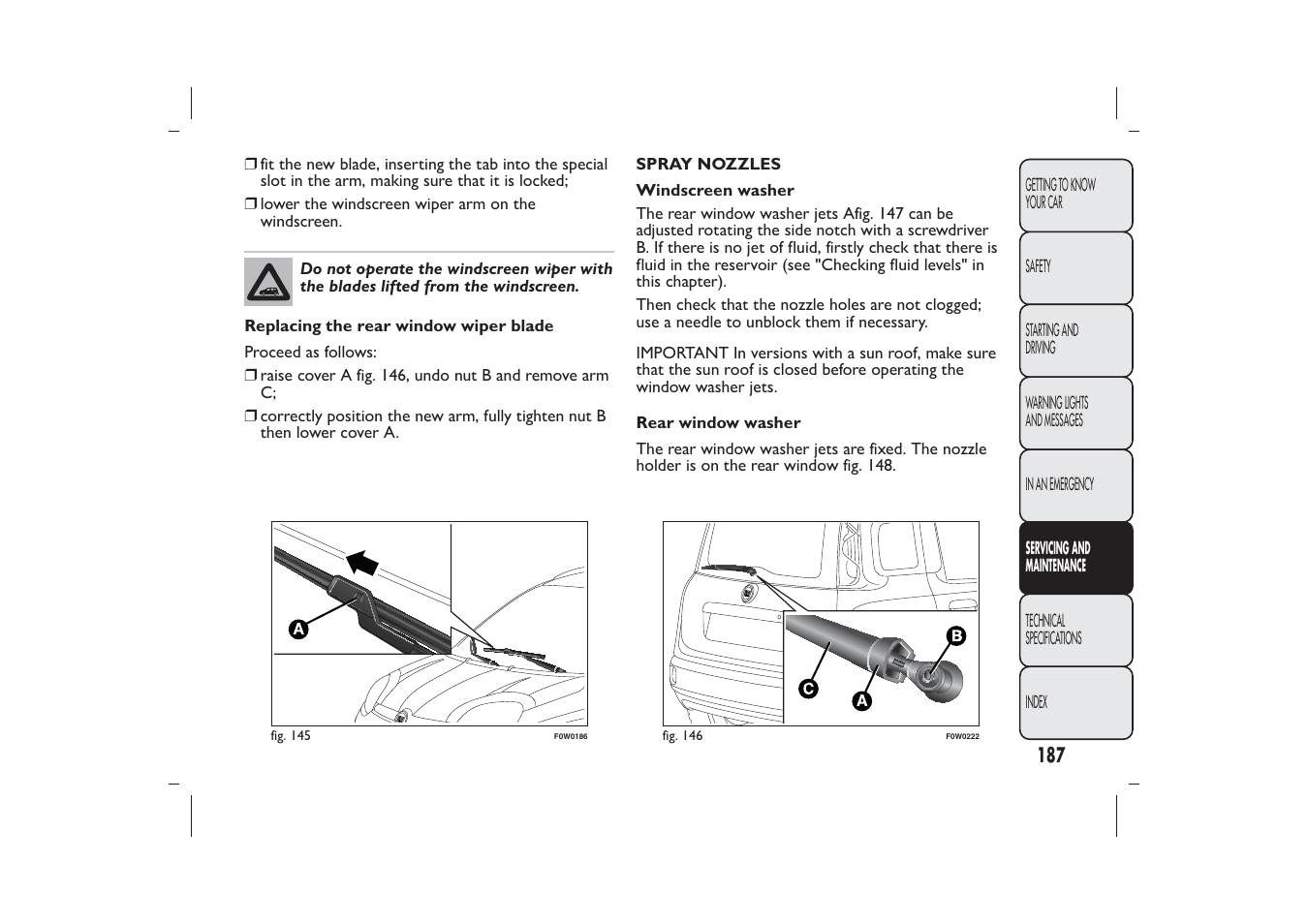 FIAT Panda User Manual | Page 191 / 268