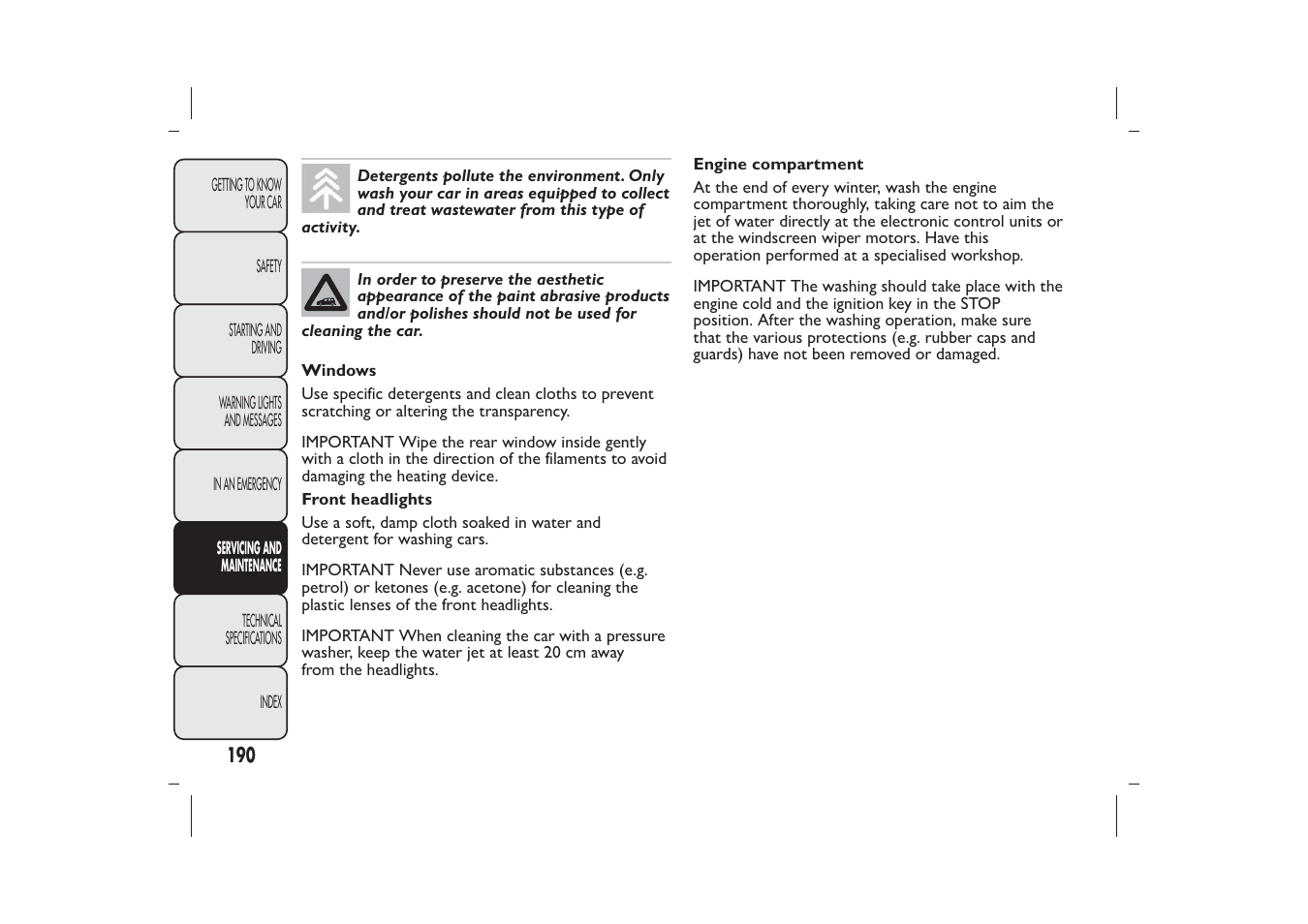 FIAT Panda User Manual | Page 194 / 268