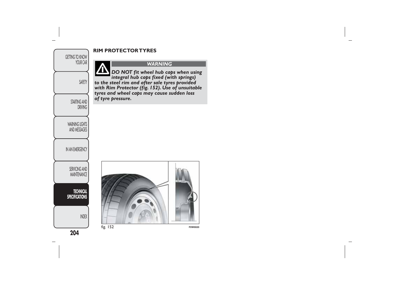 FIAT Panda User Manual | Page 208 / 268