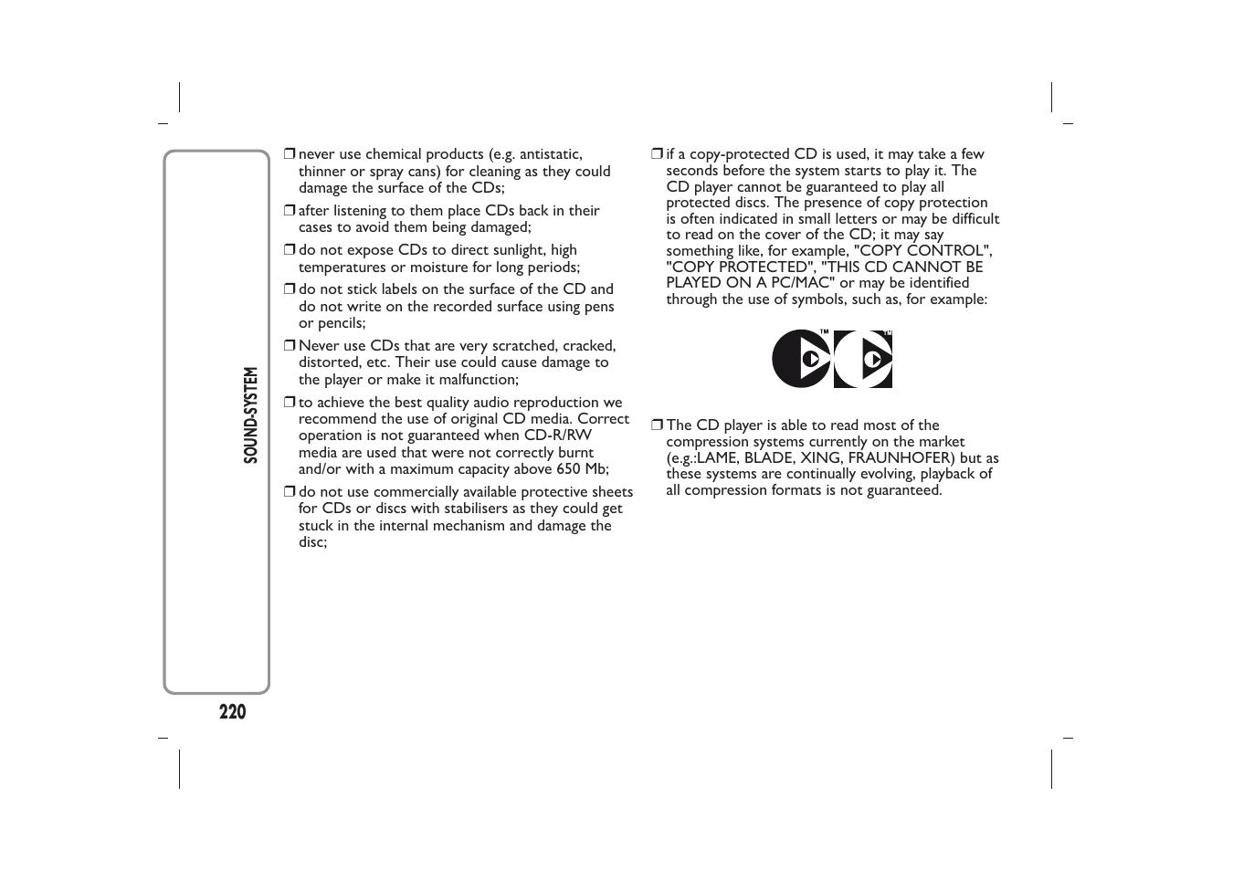 FIAT Panda User Manual | Page 224 / 268