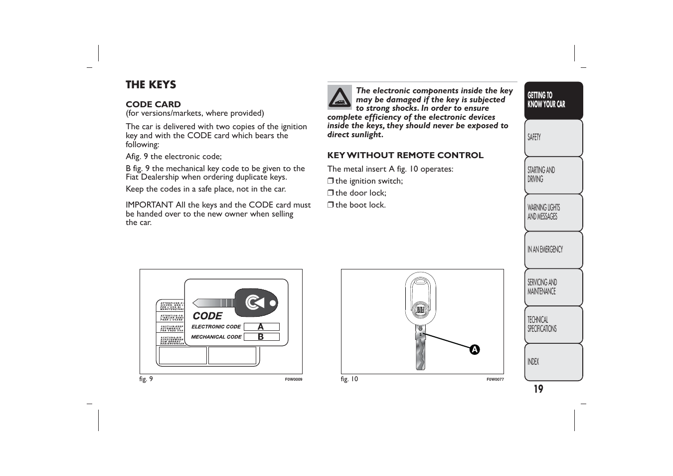 FIAT Panda User Manual | Page 23 / 268