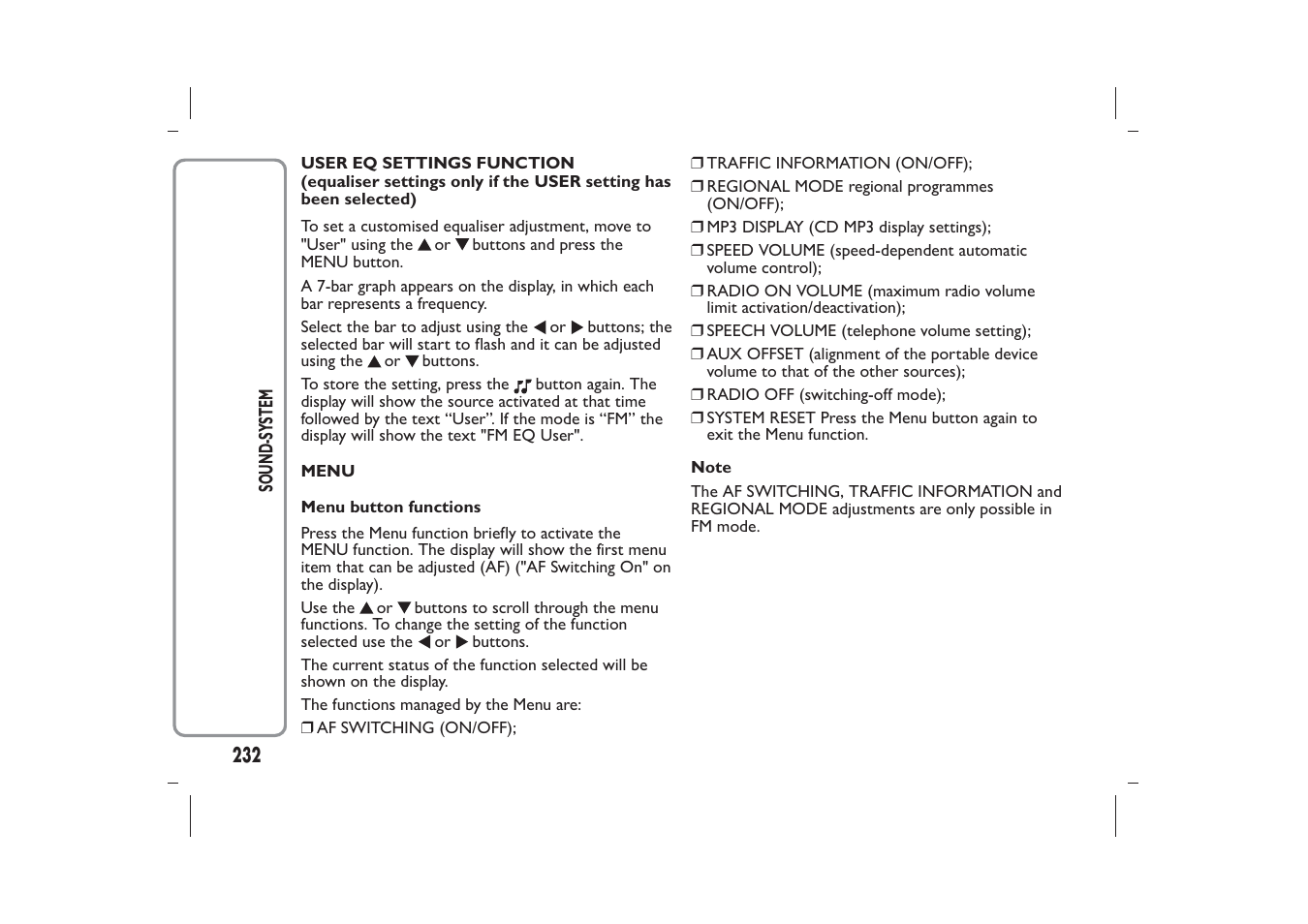 FIAT Panda User Manual | Page 236 / 268