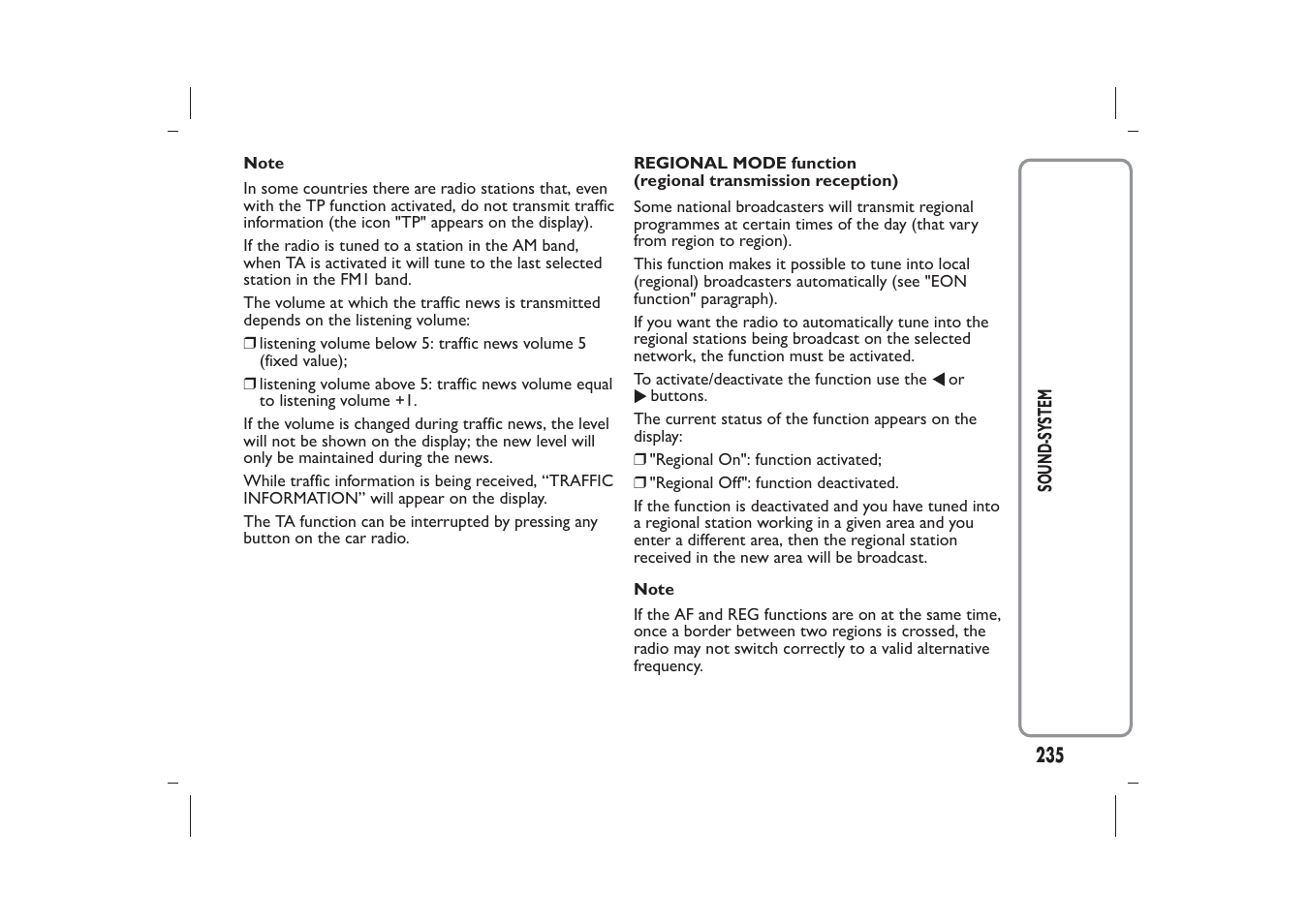 FIAT Panda User Manual | Page 239 / 268