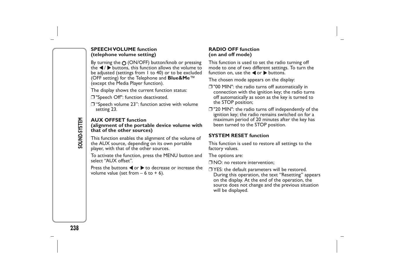 FIAT Panda User Manual | Page 242 / 268