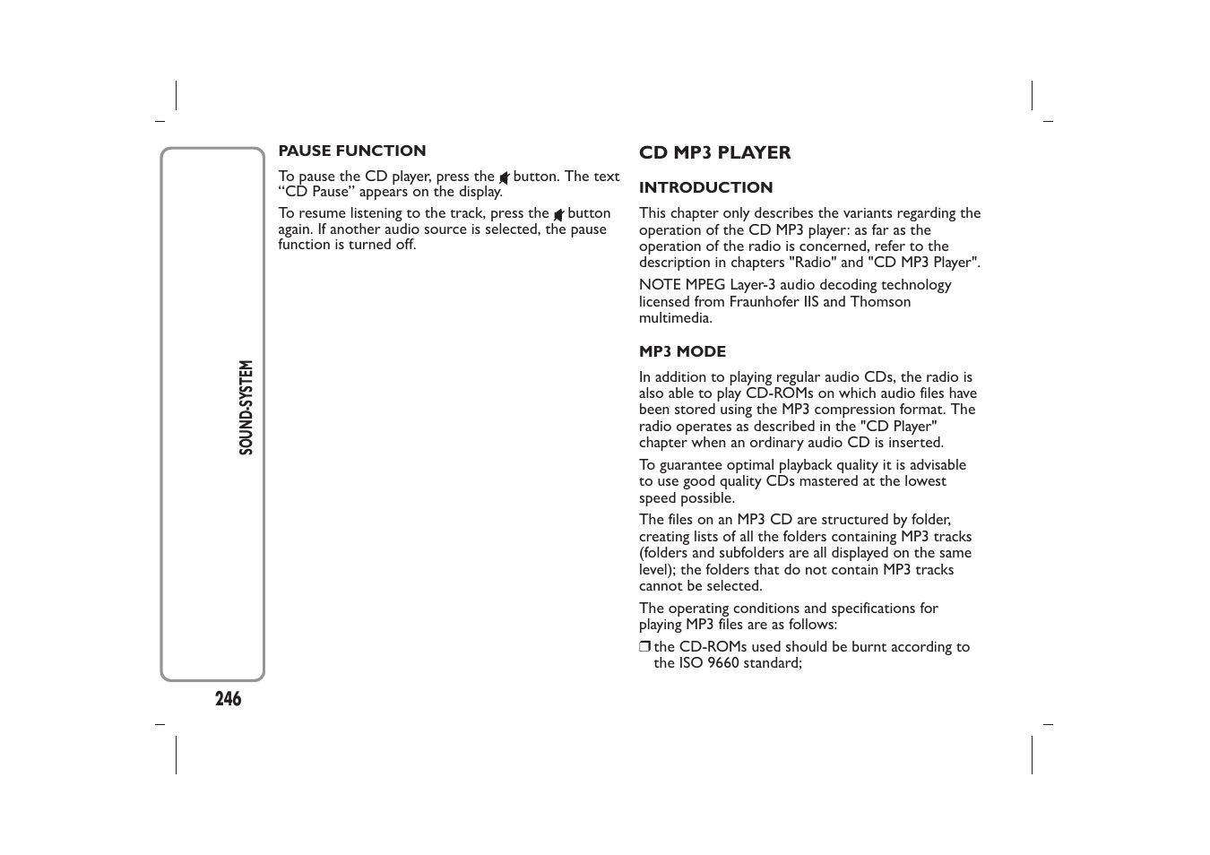 FIAT Panda User Manual | Page 250 / 268