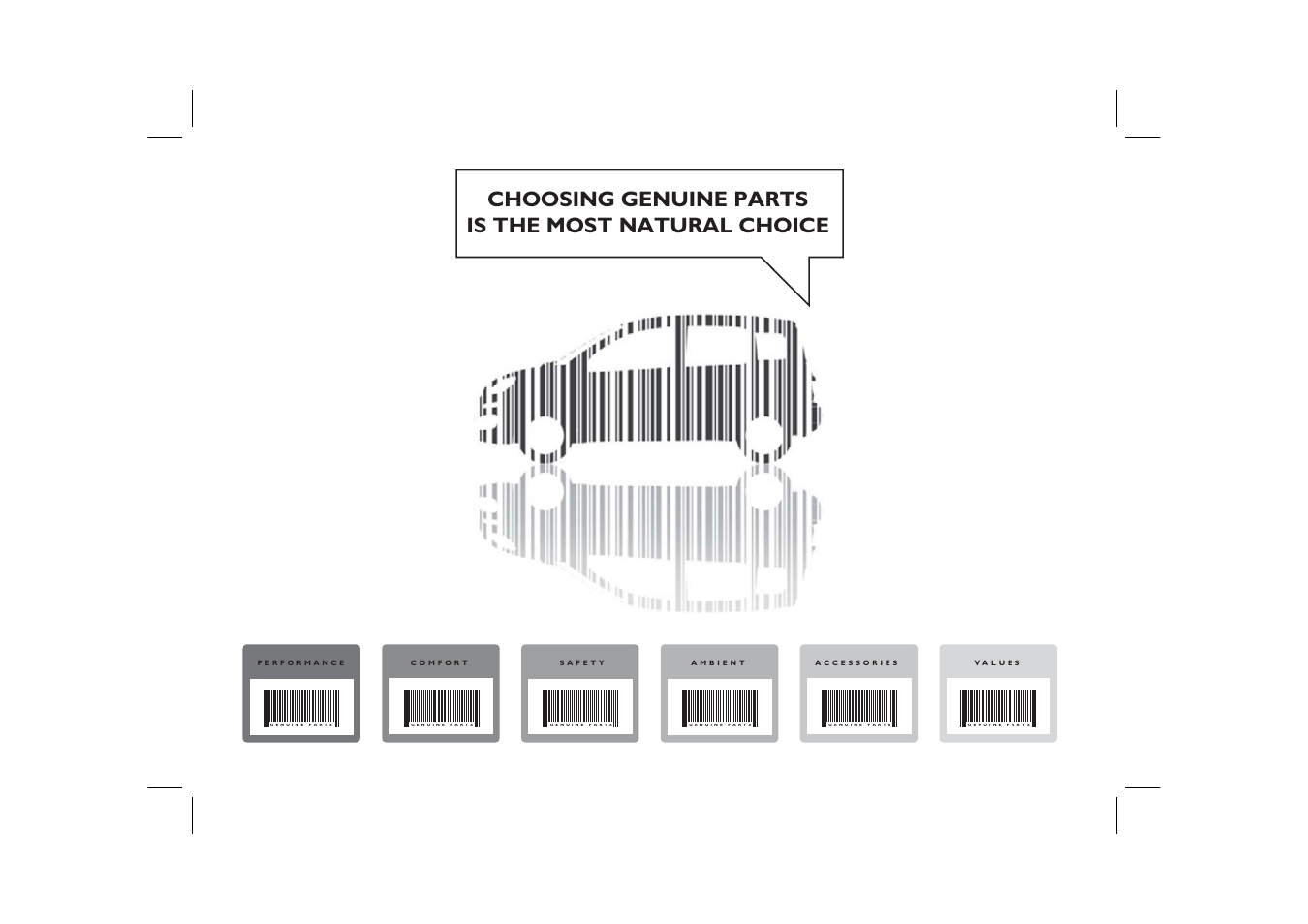 Choosing genuine parts is the most natural choice | FIAT Panda User Manual | Page 3 / 268