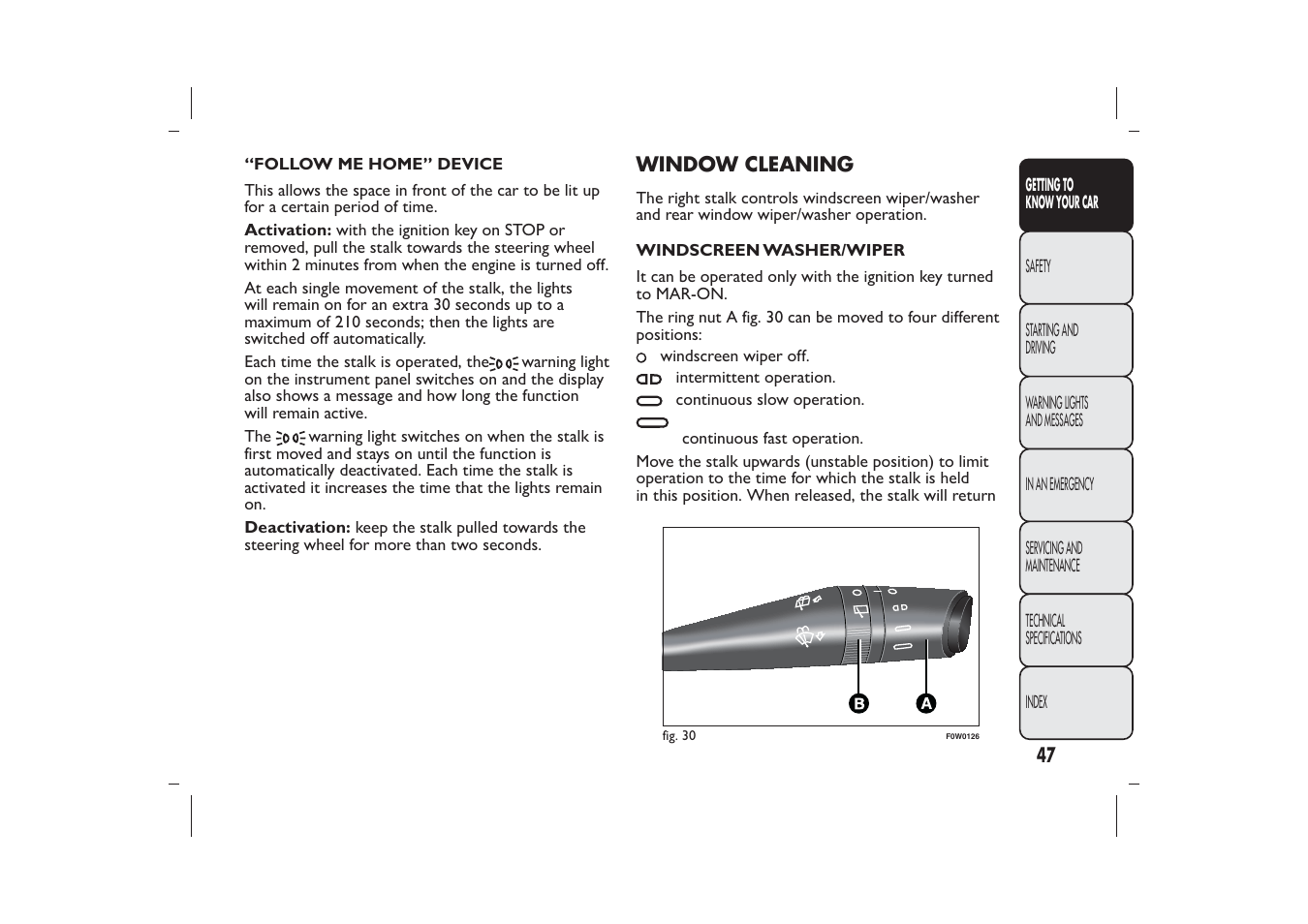 FIAT Panda User Manual | Page 51 / 268