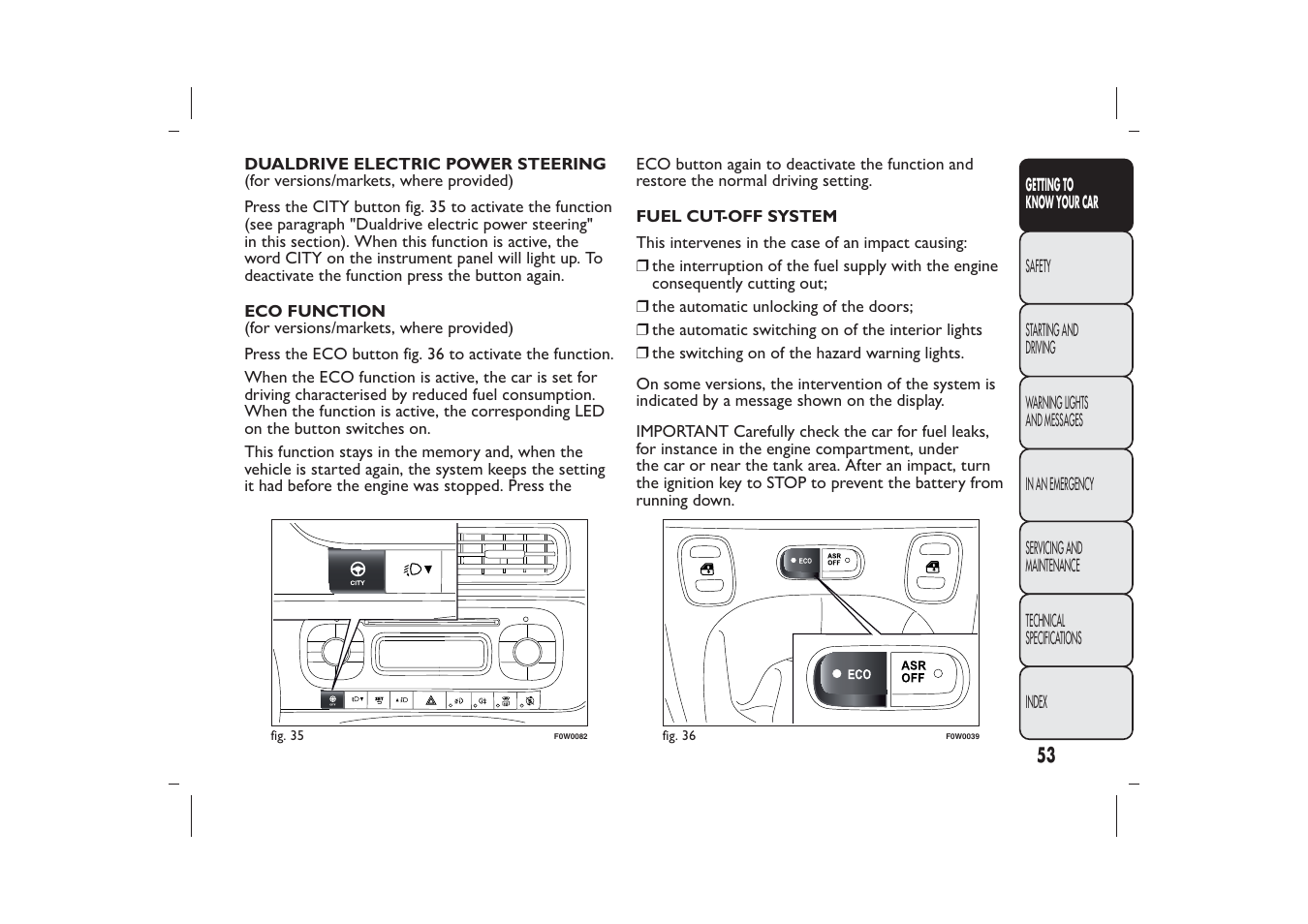 FIAT Panda User Manual | Page 57 / 268