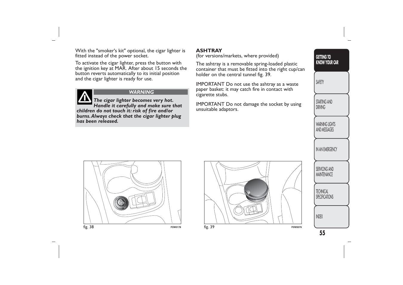 FIAT Panda User Manual | Page 59 / 268