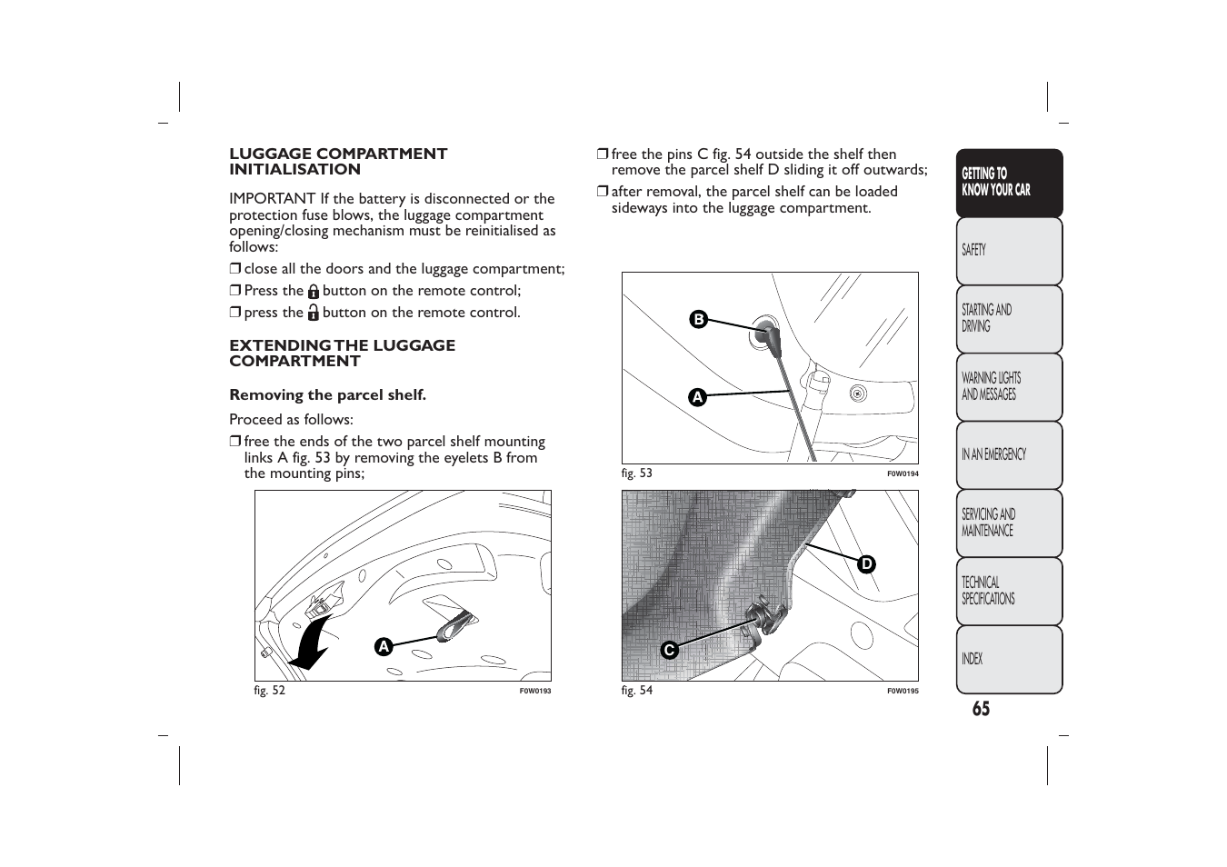 FIAT Panda User Manual | Page 69 / 268