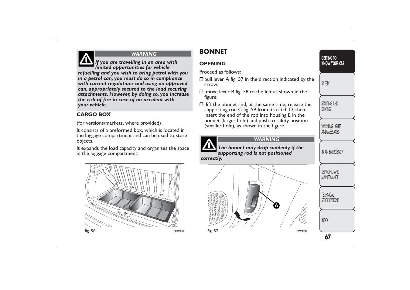 FIAT Panda User Manual | Page 71 / 268