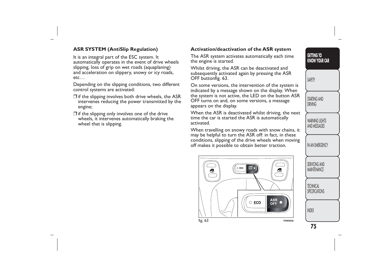 FIAT Panda User Manual | Page 79 / 268