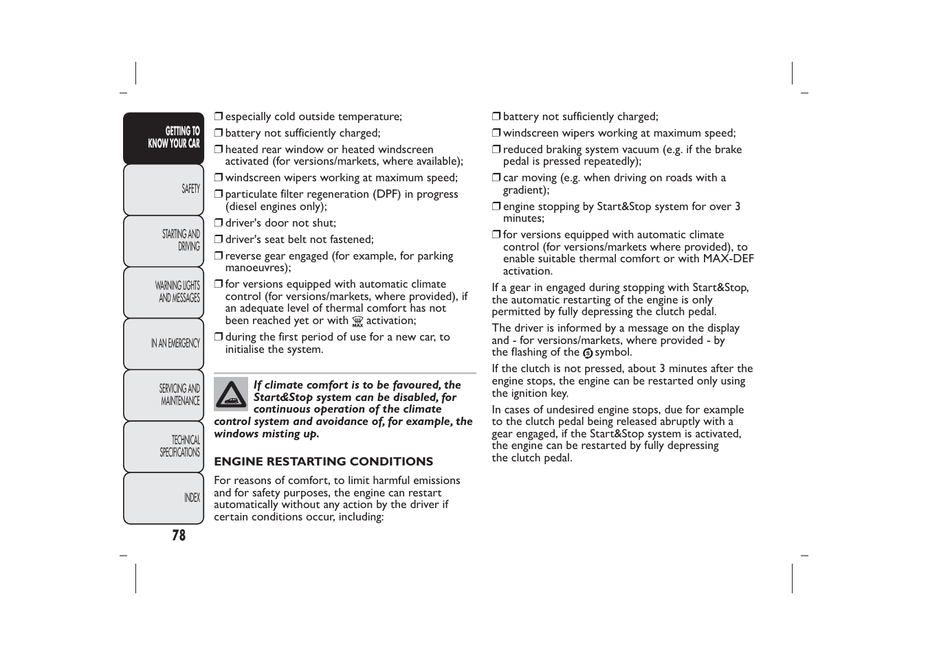 FIAT Panda User Manual | Page 82 / 268