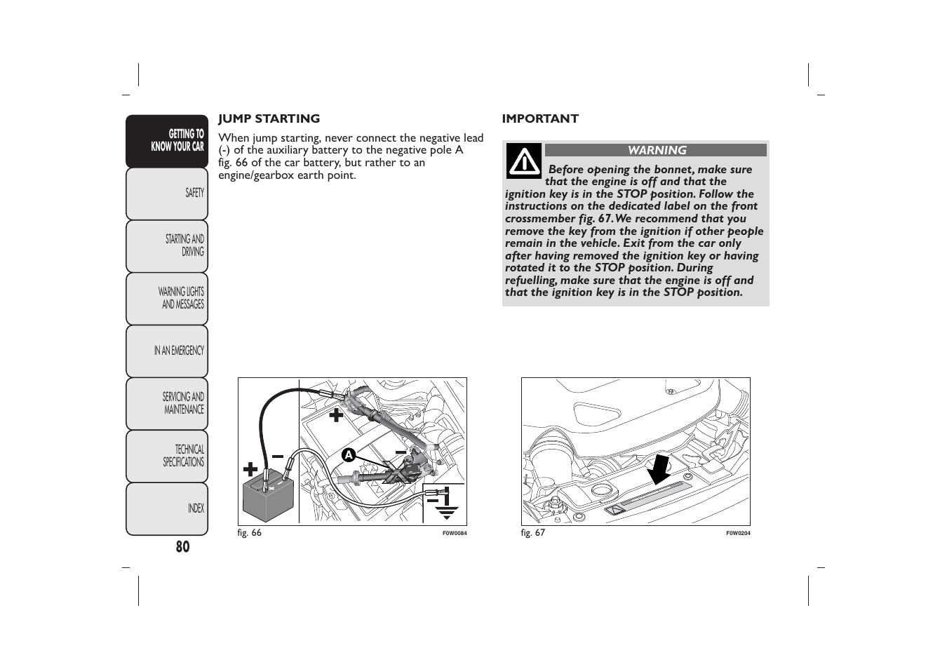 FIAT Panda User Manual | Page 84 / 268