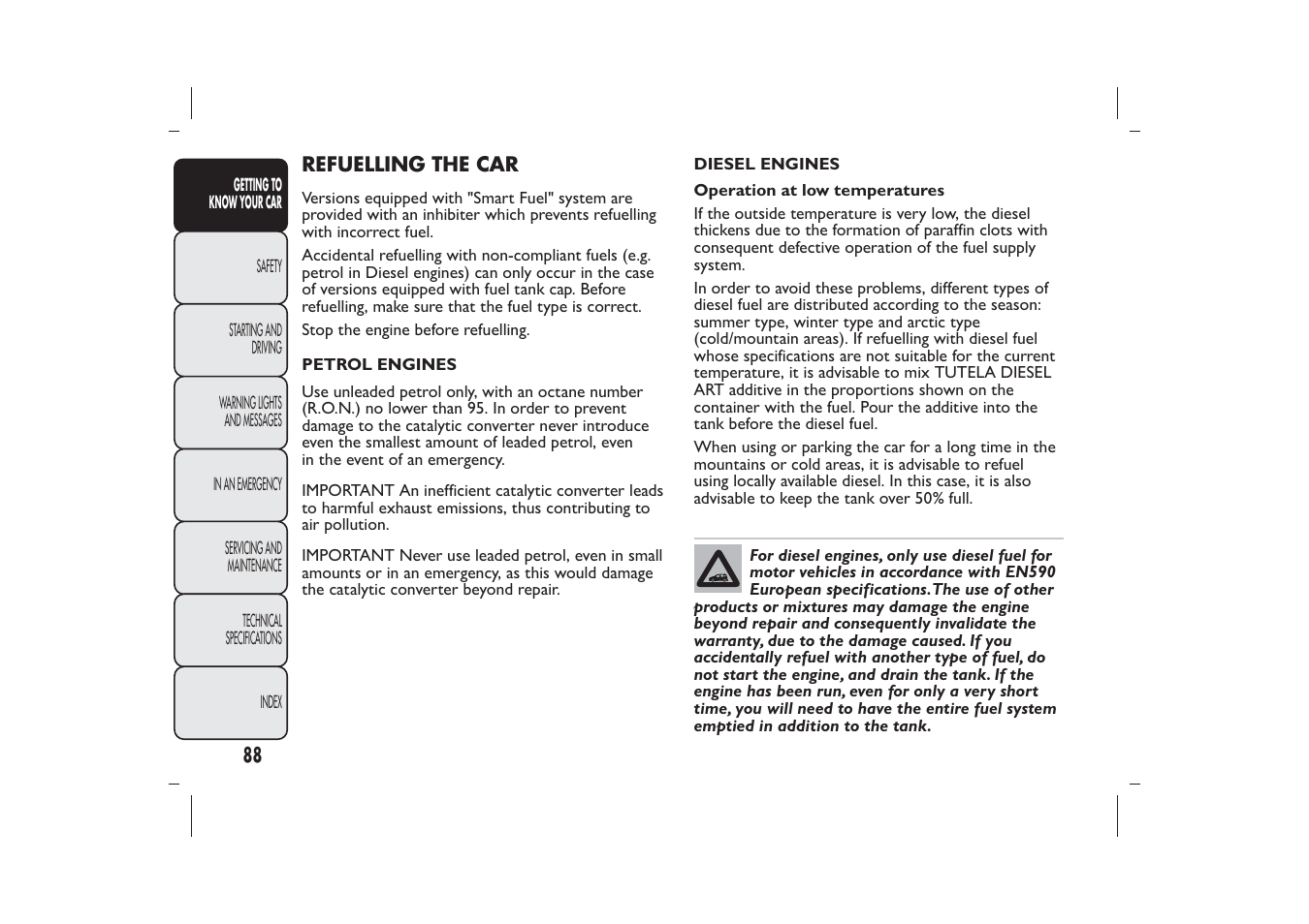 FIAT Panda User Manual | Page 92 / 268