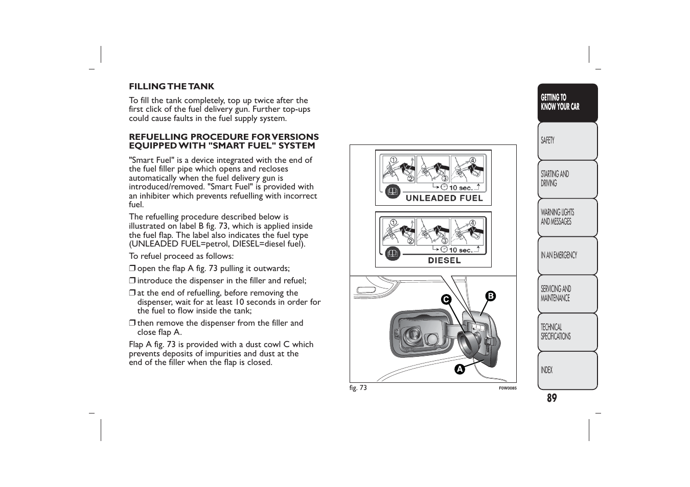 FIAT Panda User Manual | Page 93 / 268